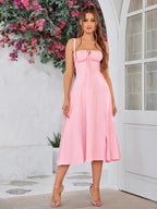 Lila Classic Midi Dress