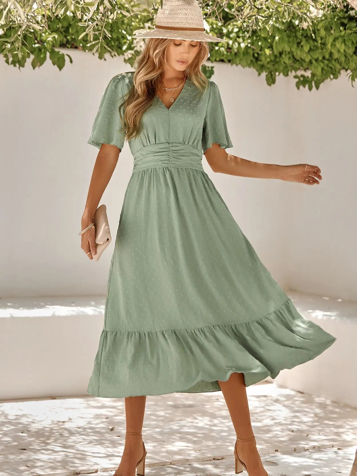 Lila Sage Serenity Midi Dress