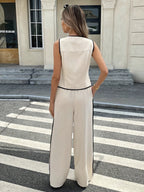 Lena Chic Two-Piece Vest & Pant Set
