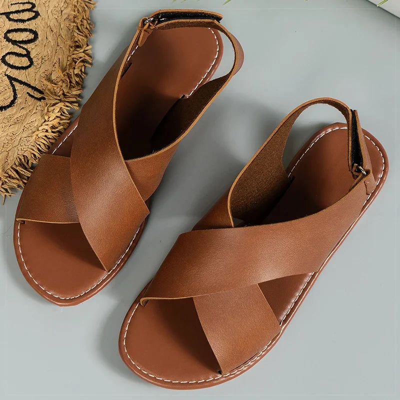 Lina Comfort Cross-Strap Sandals