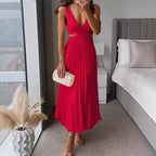 Mia Pleated Maxi Dress