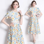 Camille Vintage Lace Midi Dress