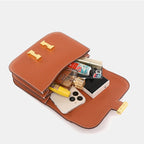 Olivia Polished Buckle Flap Bag