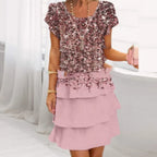 Sophia Elegant Printed Dress