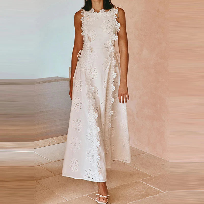 Odette Hollow Out Evening Dress