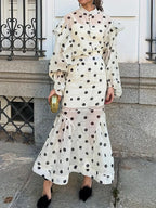 Vivienne Ruffle Dot Skirt Set