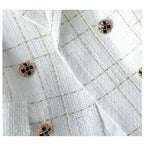 Charlotte Tweed Double-Breasted Blazer