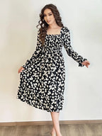 Marielle Floral Lace-Up Midi