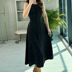 Evelisse Buttoned Long Dress