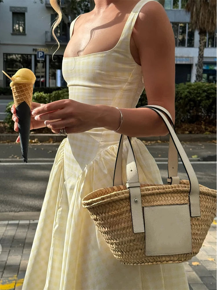 Serenne High Waist A-line Dress