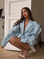 Chloe Lace Up Chic Blazer