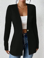 Isla One-Button Slim Blazer