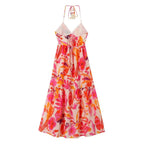 Sienna Chic Tassel Print Maxi Dress
