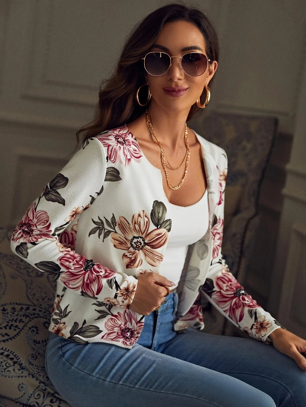 Grace Soft Floral Blazer