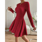 Clara Fit & Flare Knit Mini Dress