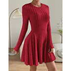 Clara Fit & Flare Knit Mini Dress