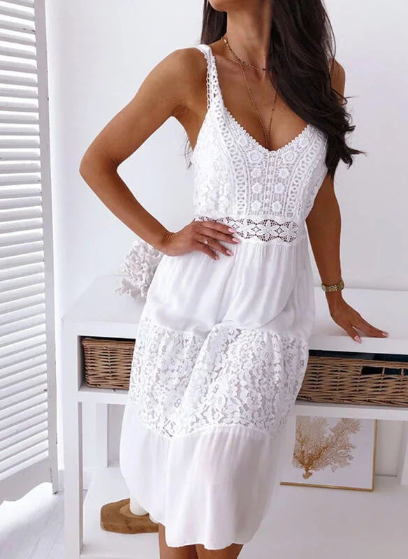 Marin V-Neck Backless Dress