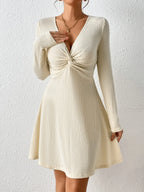 Clara Twist Front Knit Mini Dress