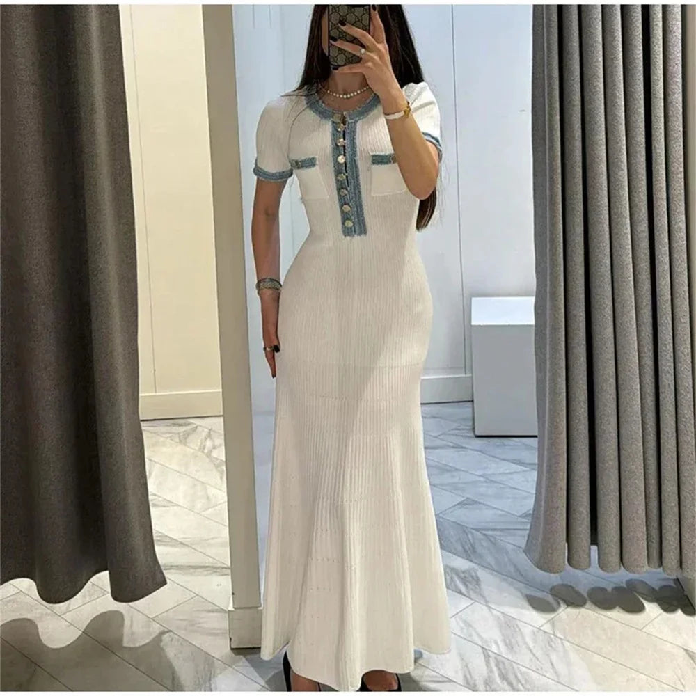 Clara Chic Knit Maxi Dress