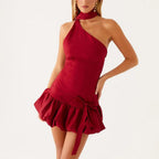 Avenne Contrast Bow Dress