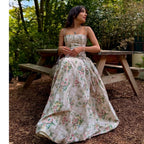 Elena Elegant Floral Midi Dress