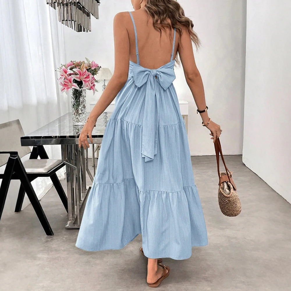 Luna Chic Bowknot Midi Dress