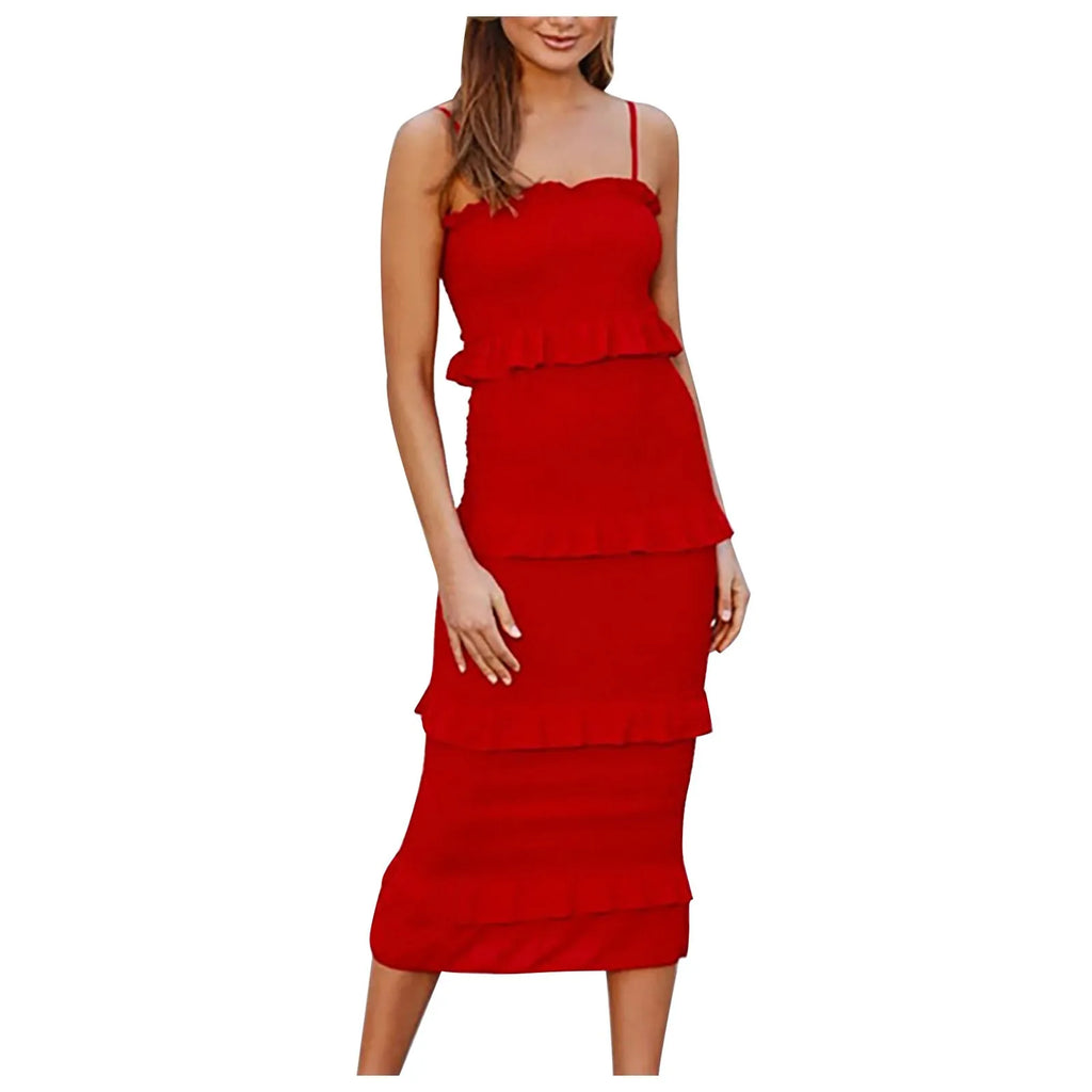 Delphine Layered Trim Dress
