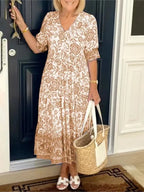 Mia Elegant Floral Maxi Dress
