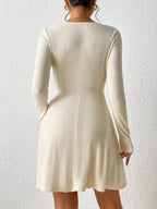 Clara Twist Front Knit Mini Dress