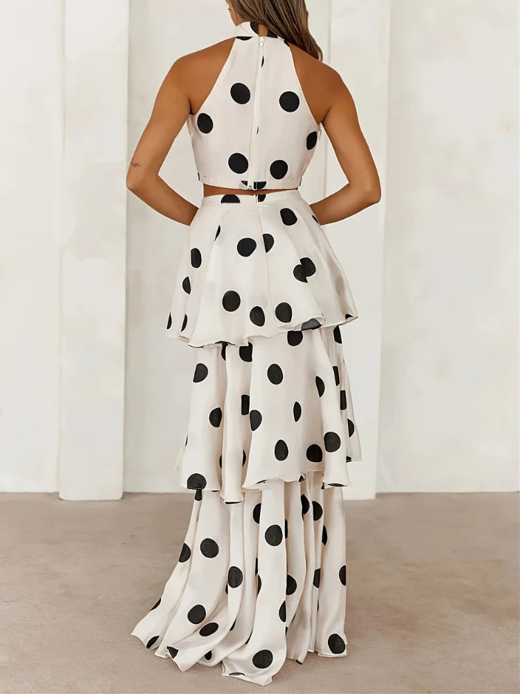 Liana Polka Dot Two-Piece Set