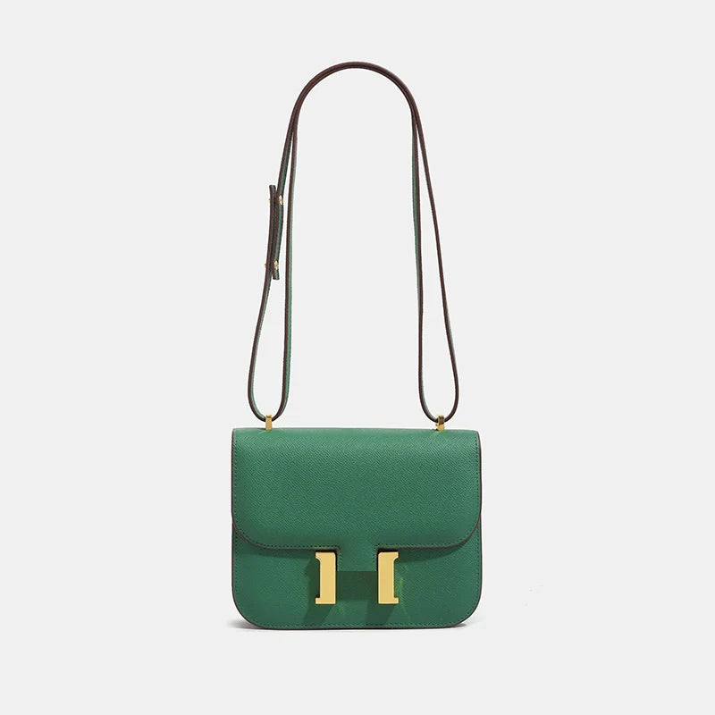 Olivia Polished Buckle Flap Bag