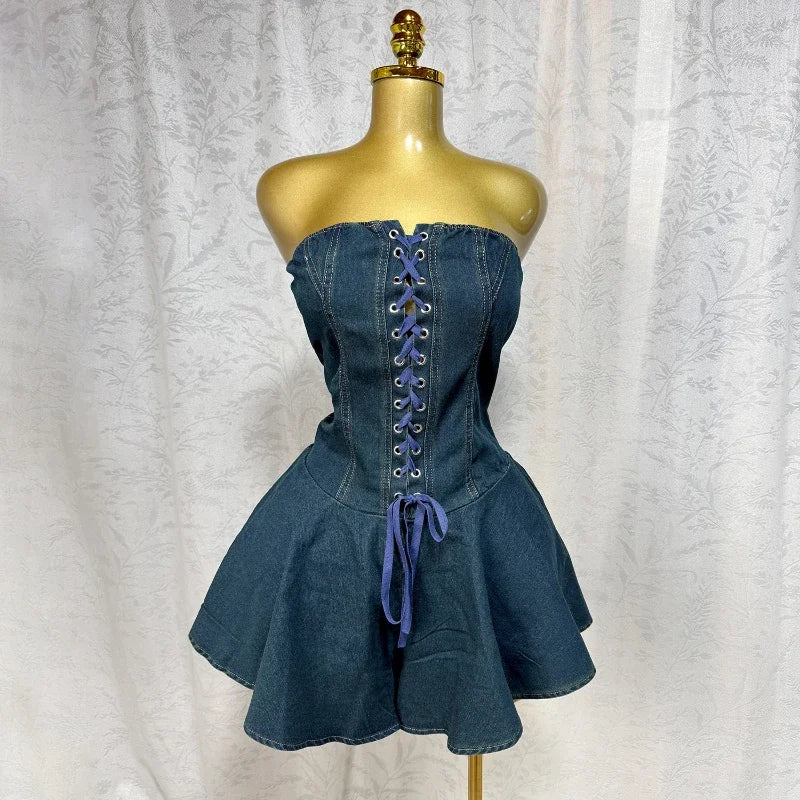 Noemi Retro Denim Mini