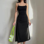Verena Sleeveless Satin Dress