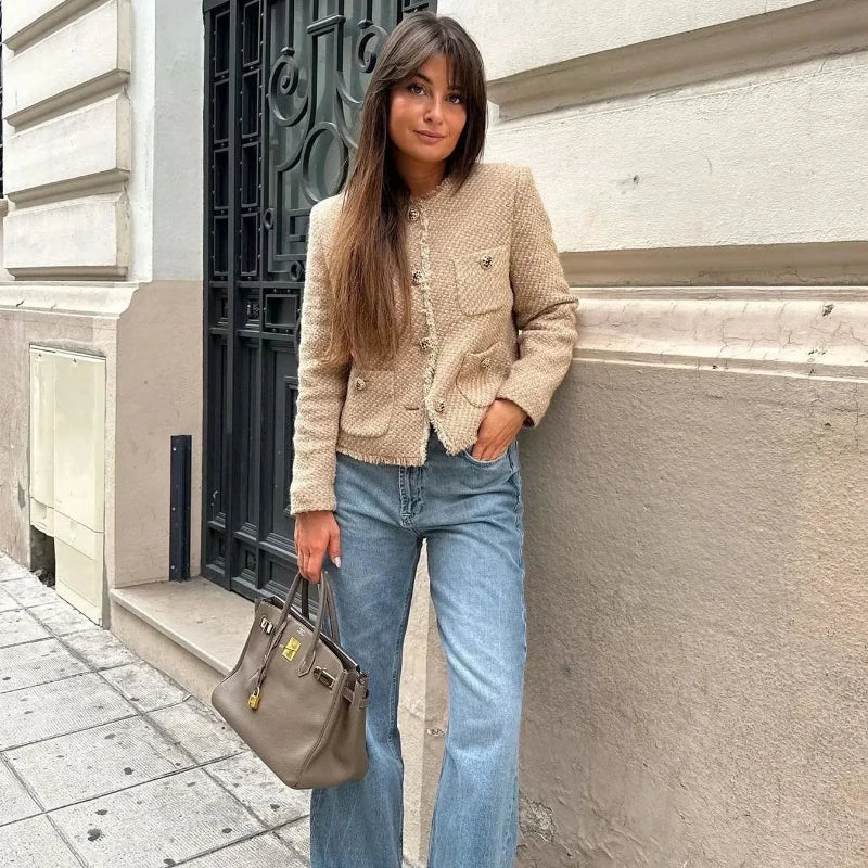 Amelia Textured Elegance Blazer