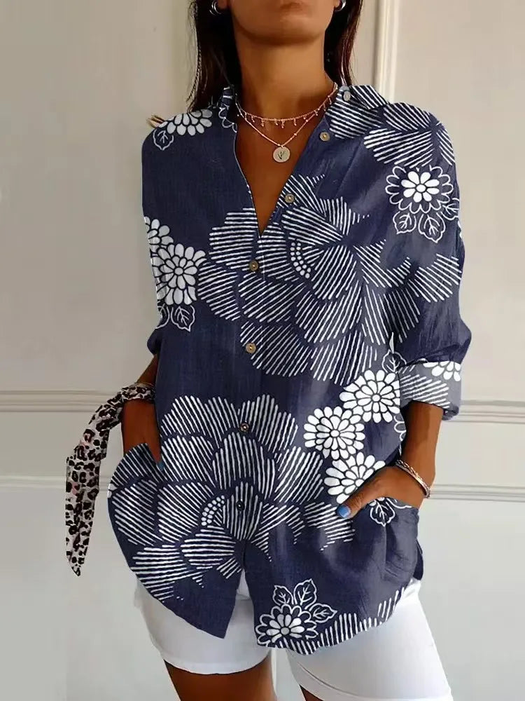 Isla Wave Print Shirt