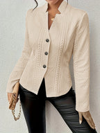 Amelia Textured Cable Knit Blazer