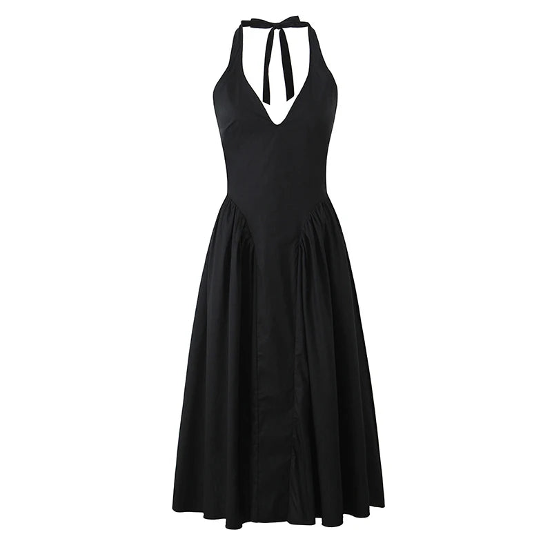 Sienna Halter A-Line Midi Dress
