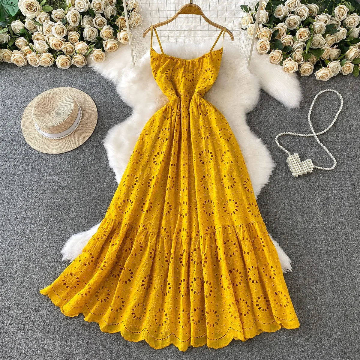 Isla Boho Embroidered Maxi Dress