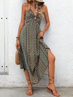 Sofia Chic Boho Halter Dress
