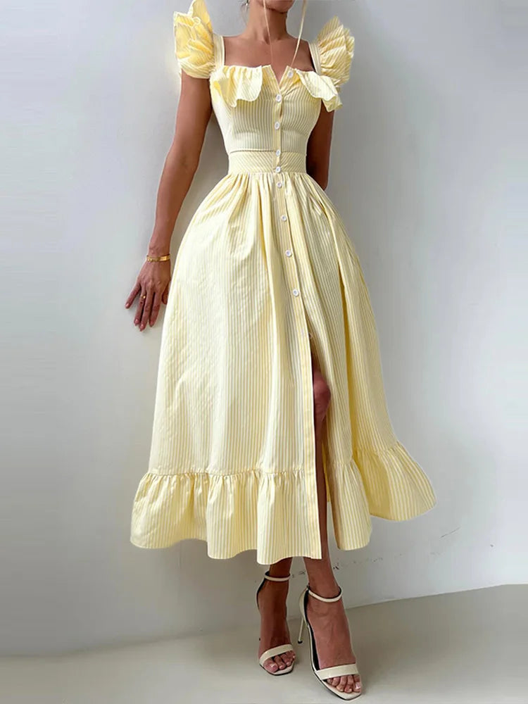 Aveline Elegant Split Dress