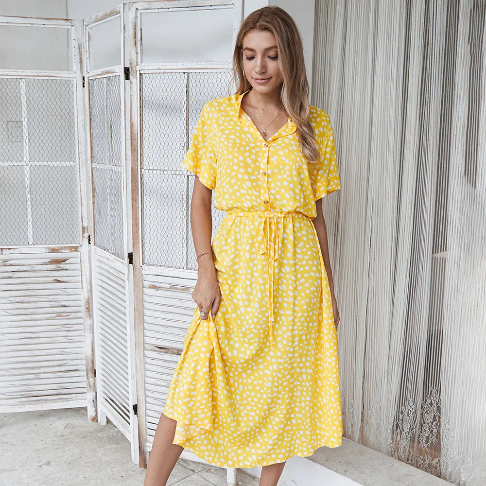 Lorena Waist-Tie Summer Dress