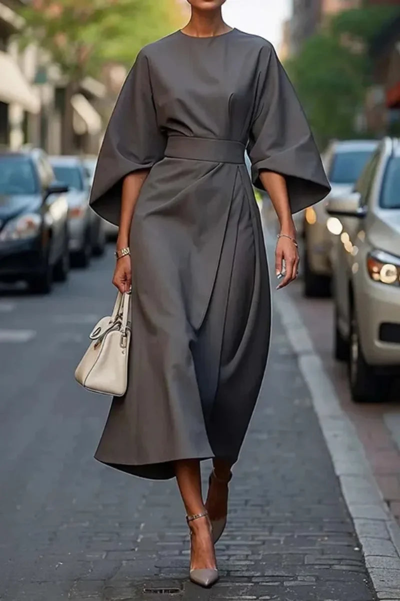 Cleo Belted Elegance Dress