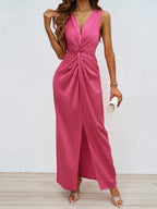 Juilette Twist Drape Maxi Dress