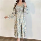 Marielle Floral Lace-Up Midi