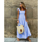 Isla Elegant Plaid Slip Dress