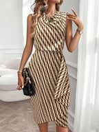 Liora Pleated Hem Mi