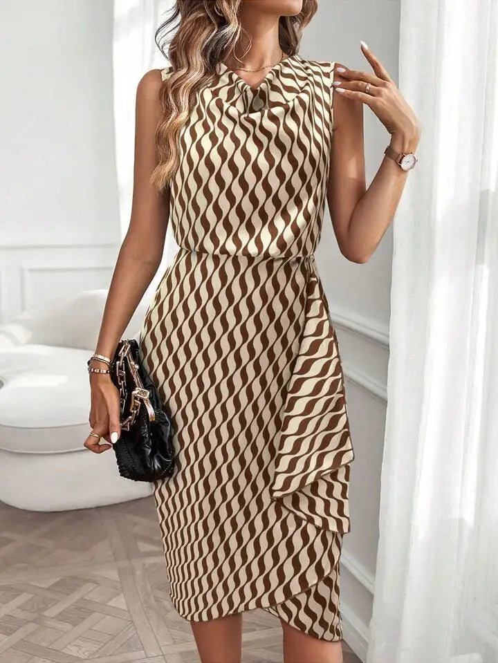 Liora Pleated Hem Mi
