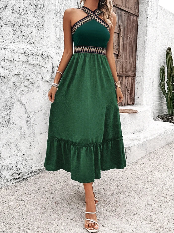 Isabella Boho Chic Maxi Dress