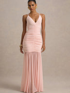 Marivelle V-Neck Ruched Dress