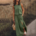Harper Sleeveless Tiered Maxi Dress